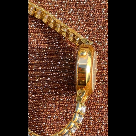 Hmi Women’s Gold Stone Studded Formal Dress Watch 1950’s 1950s 50’s 50s Style main image 4